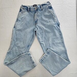 Abercrombie & Fitch Vintage Stretch Loose Carpenter Jeans Blue 30x32 131D0272